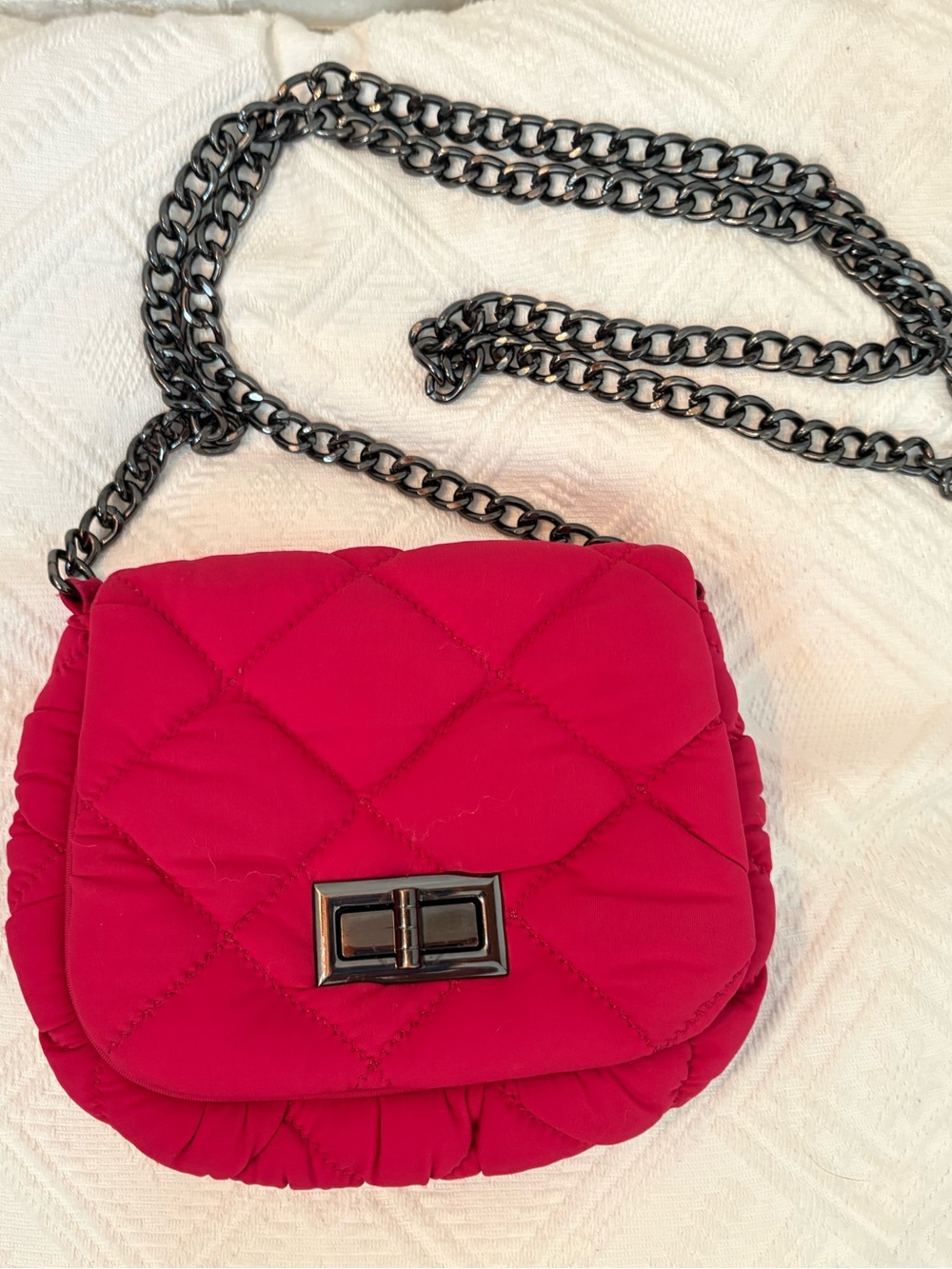 BCBGeneration red quilted crossbody bag